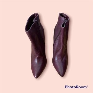 Burgundy Booties ** Never Worn ***